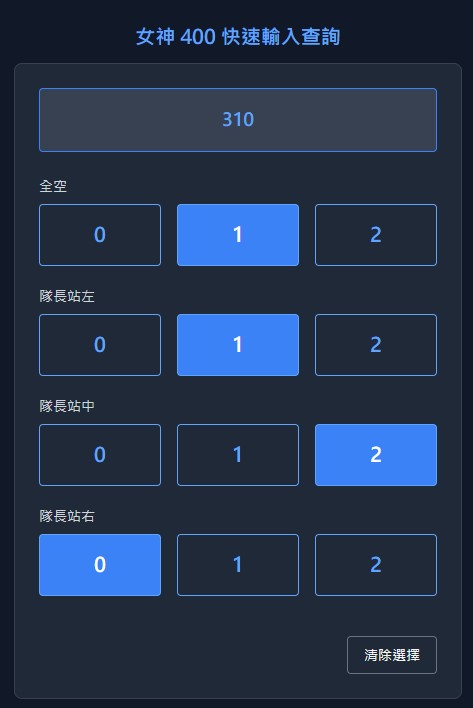 400 小程式快速解法示意圖